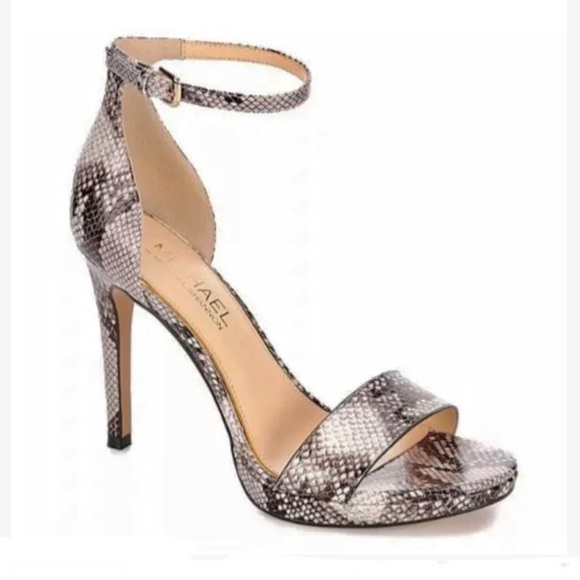 Michael Shannon Shoes - Michael Shannon Angelica Womens Sandals Snake Print Heel